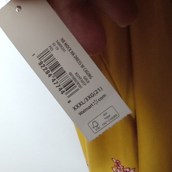 NWT Walmart Girls Sleeveless floral XXXL(21) dress. Summer, Beachy, Bright. - Picture 2 of 9